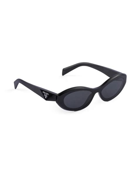 prada eyewear symbole oval-frame sunglasses